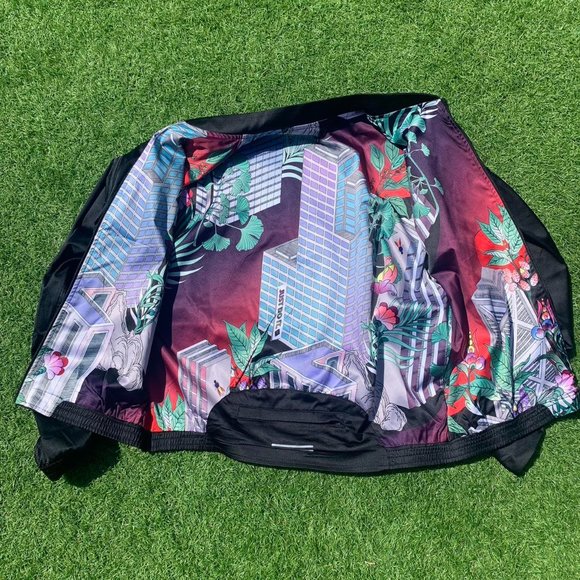Nike Womens Satin Reversible Running Jacket rare Black Japanese Design Small. - Picture 5 of 8